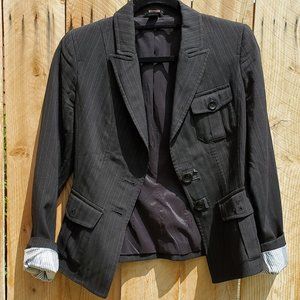 Express - Black Pinstriped Blazer